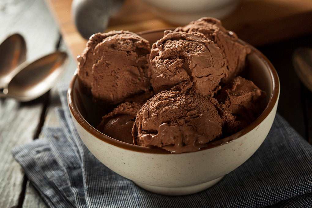 Keto chocolate and peanut butter ice cream