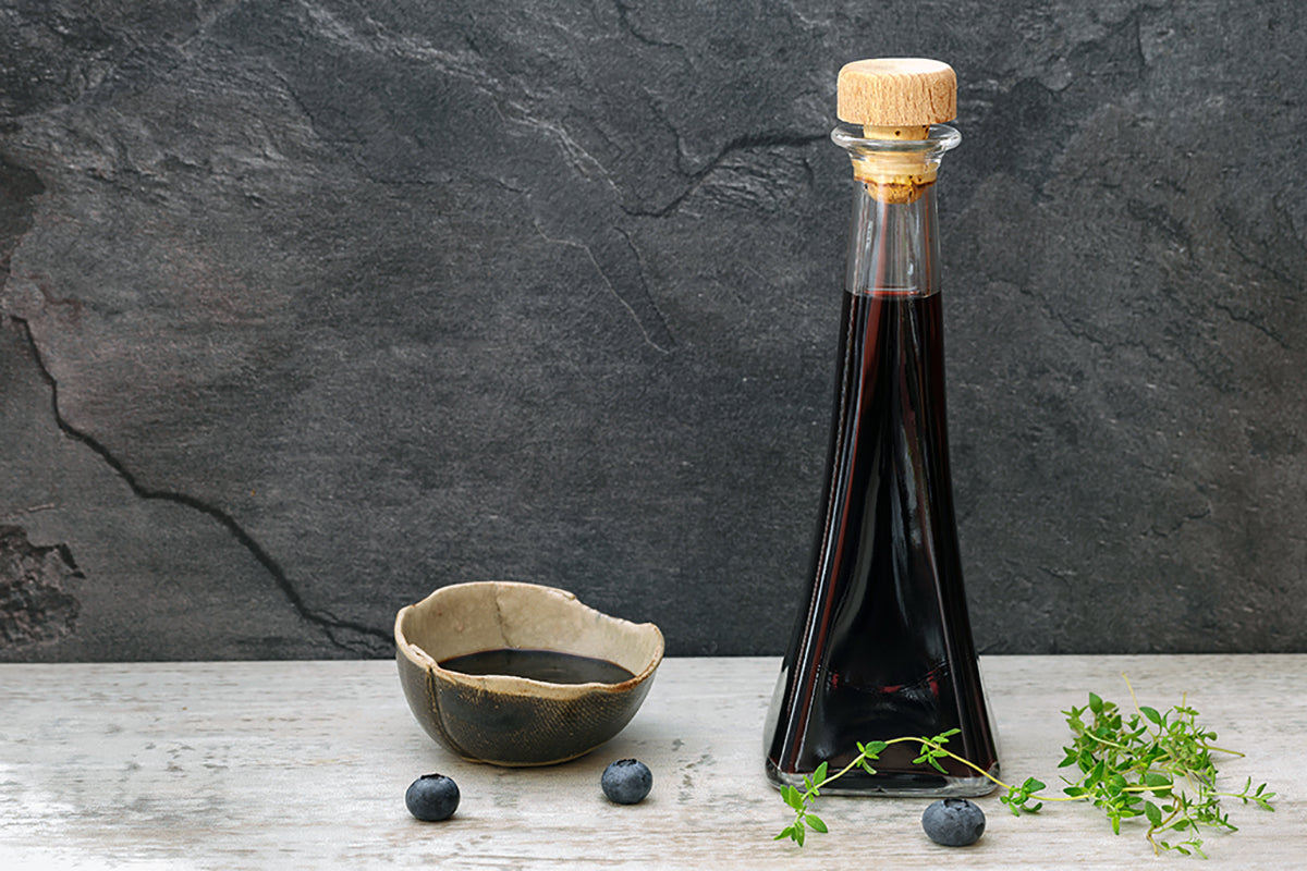 Blueberries and coriander dressing